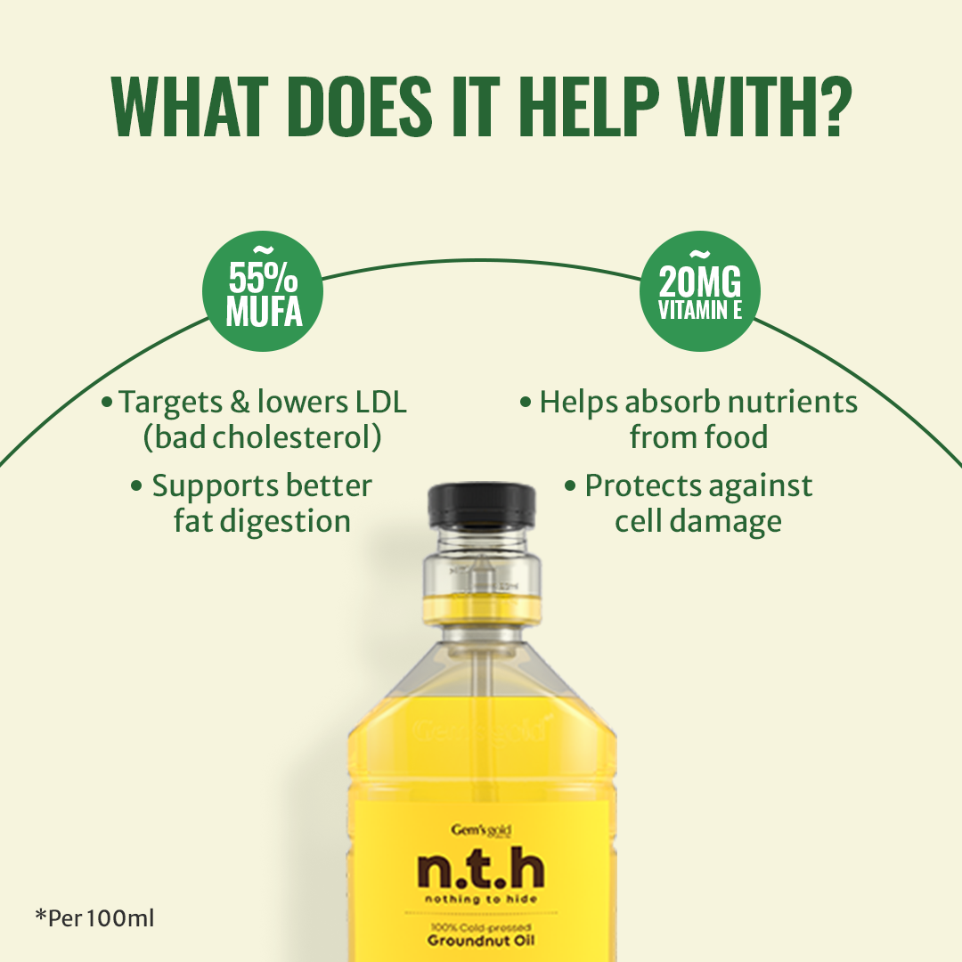 Cold-Pressed Groundnut Oil